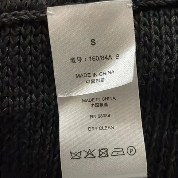 TSE Black 100% Linen Open Cardigan Shrug  size S NWT - Picture 16 of 17